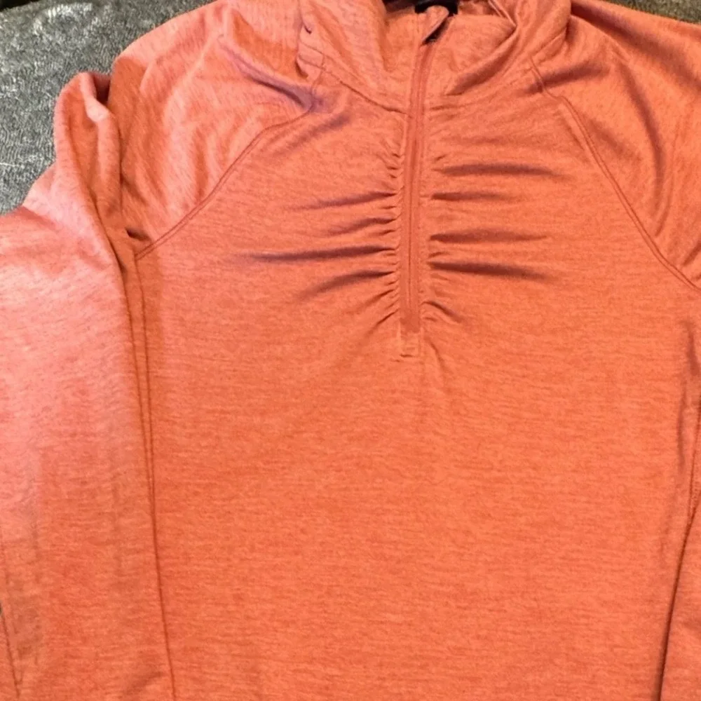 Champion Womens XS Pink Heathered Quarter Zip Ruched Active Top K9627-SXY